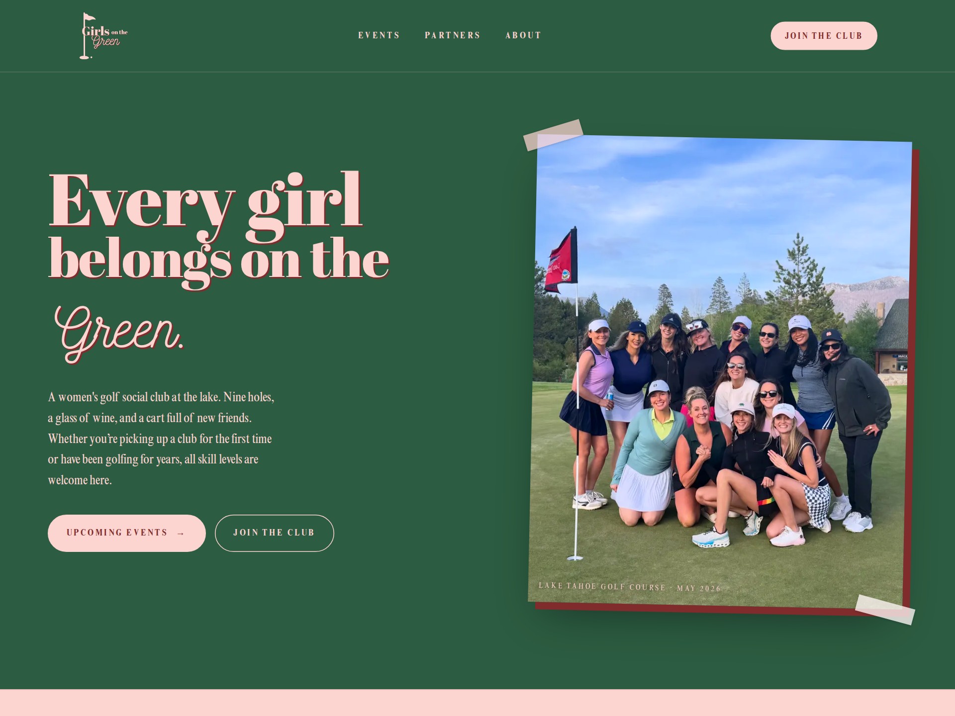 Girls on the Green website