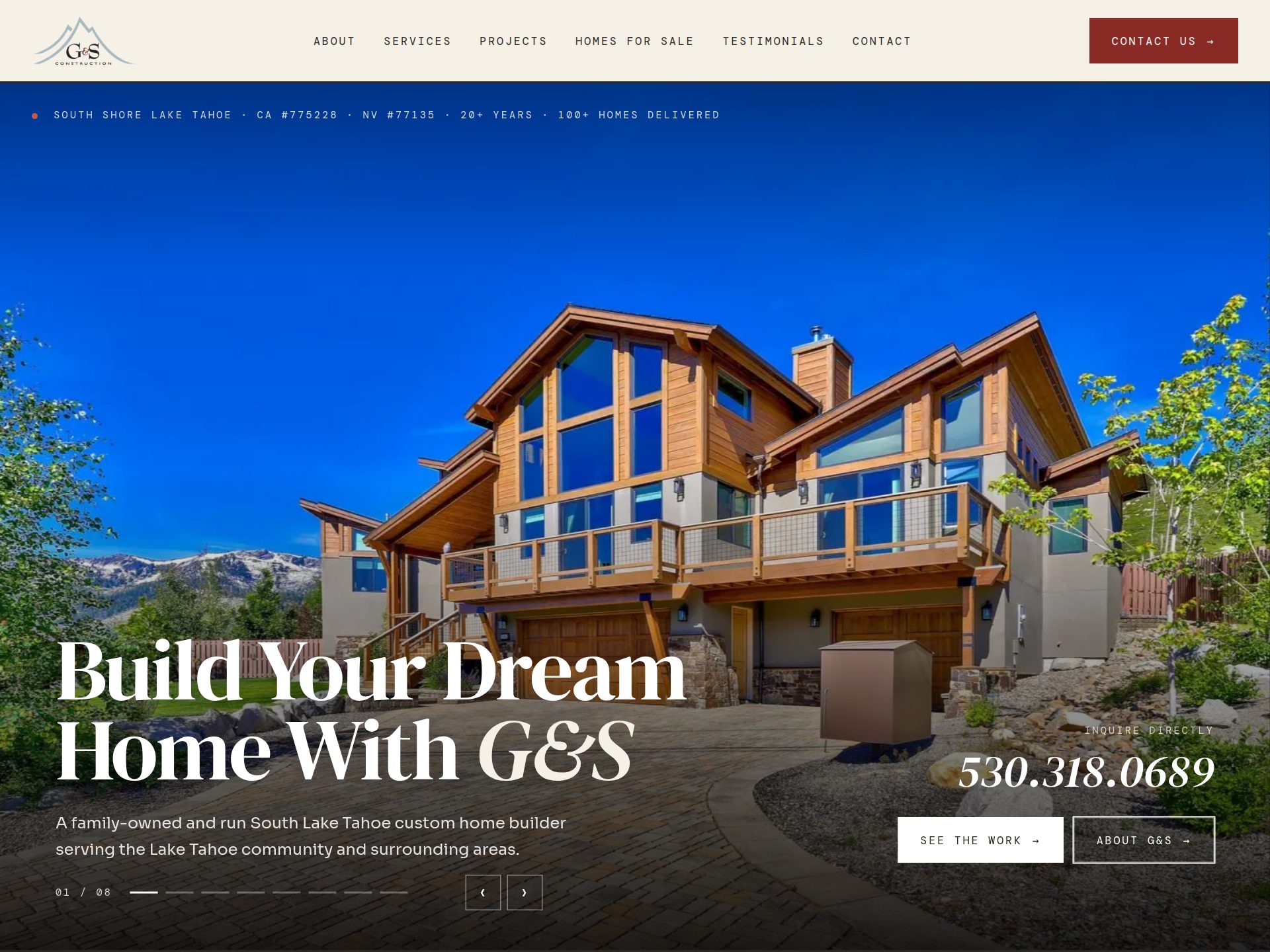 G&S Construction website